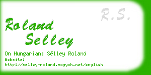 roland selley business card